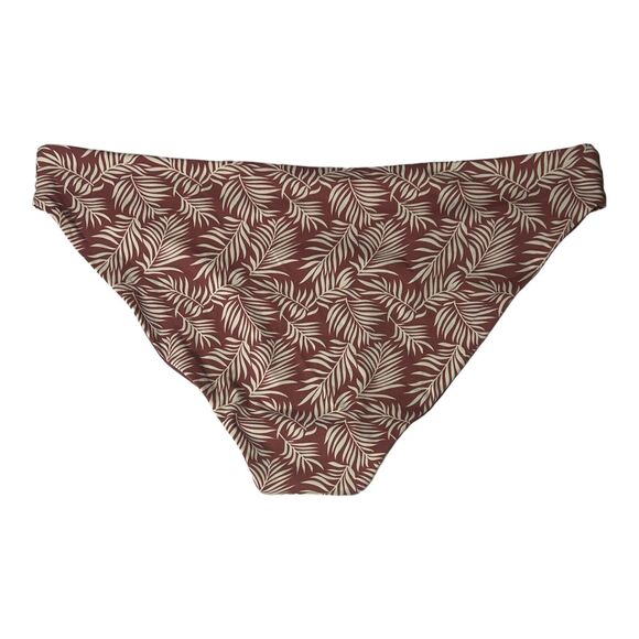 Dippin’ Daisy’s Cut Out Sides Bikini Bottom Sz L Mauve Reversible Botanical NWT - Picture 7 of 10